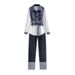 Women's Spring New Slimming Fashionable Age-reducing Shirts And Street Jeans_ecoleips.com