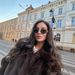 Faux Fur Coat Women’s Short Jacket – Vegan Eco-Friendly Collared Coat, Brown, S/M/L_ecoleips.com
