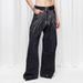Plus Size Slimming Washed Denim Jeans Rhinestone Embellished Straight Leg Loose Fit Women's Spring/Autumn Solid Color Jeans_ecoleips.com