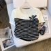 Women's Clothing Summer And Autumn Design Temperament Niche Short Sleeved T Shirt Contrast Color Ice Silk Knitted Women_ecoleips.com