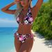 New One Piece Bikini Provides Comfort And Style For Various Aquatic Activities For Women Digital Print Tight Fitting Backless Swimsuit_ecoleips.com