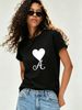 Women's Breathable Cotton Tee, Loose Fit Casual Top For Summer Styling_ecoleips.com