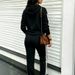Women's Casual Street Style Hooded Sweatshirt And Trousers Fashion Set Letter Print Comfortable 2043_ecoleips.com