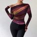 Aria Basics Aria Basics European American Foreign Trade Clothing 2025 Autumn And Winter Fashion Women's Slim-fit Off-shoulder Long-sleeve_ecoleips.com