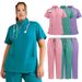 Men And Women's Dental Clinic Uniforms Nurse Uniforms Hand Washing Clothes Operating Room Clothes Isolation Clothes Short Sleeve Trousers Suits_ecoleips.com