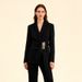 Women's Clothing Women's Elegant Cross-Shoulder Blazer Style Personalized Design High End Suit Jacket For Autumn Commuting_ecoleips.com