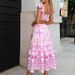 Elegant Floral Print Commuter Dress for Women with Flutter Sleeves And Cut out Waist Spring 2026 Regular Fit European American Export_ecoleips.com