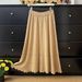 Solid Color High Waist Hollow Out Floral Design Ruffled Trim Full Skirt For Women Autumn Winter Fashion Slimming_ecoleips.com