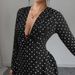 Voya Foreign Trade European And American New Spring-summer Fashion Sweet Polka Dot V-neck Long-sleeve_ecoleips.com