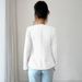Elegant Women's Button-Up Blazer Jacket - Autumn Winter Office Wear, V-Neck Long Sleeve, Polyester Woven, S/M/L/Xl_ecoleips.com