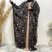 Women's Summer Soft Chiffon Printed Muslim Islamic Robe Series 1689_ecoleips.com