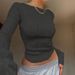 Summer OL Style Women's Patchwork Slim Fit T-Shirt Long Sleeve round Neck Pullover Top for Wholesale And Agency_ecoleips.com