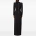 Women's Clothing Star Fashion Diamond Button Deep V Suit Collar Slit Long Dress Long Dress_ecoleips.com