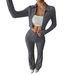 Cross-Border Autumn Winter New European American Style Women's Short Long Sleeve Zipper Fashion Casual Sweatshirt Jacket_ecoleips.com