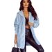 Women's Winter Fleece Hooded Coat - Soft & Warm Acrylic Knit Cardigan, Oversized Longline Sweater Jacket For Casual Streetwear_ecoleips.com