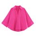 Fashion Wide Sleeve Poplin Casual Long Sleeve Shirt for Women European And American Style Trendy Clothing_ecoleips.com