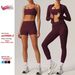Breathable Quick-Dry Long Sleeve Yoga Set For Women – High-Performance Workout Outfit With Sports Bra & Leggings_ecoleips.com