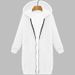 Women's Oversized Hooded Cardigan Mid-Length Brushed Fleece Loose Fit Autumn/Winter New Style Casual Outerwear_ecoleips.com