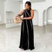 2025 Cross-Border Women's Fashion Solid Color Patchwork Striped Simple Sleeveless Loose Dress For Women_ecoleips.com