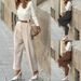 Women's Clothing Ladies Fashion Temperament Solid Color All Match High Waist Trousers Trousers_ecoleips.com