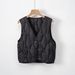 Pinghu Liner Lightweight Down New V-Neck Slimming Inner Layer Short Vest Trendy_ecoleips.com