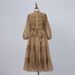 Women's Clothing Retro Palace Style Half High Collar And Lace Long Dress_ecoleips.com