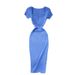 Women's Clothing Collar Knitted Dress With Short Sleeves Summer New Style Temperament Sexy Hot Girl Hip Long Skirt_ecoleips.com