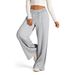 Suitable For All Seasons New 2024 Women's Drawstring Solid Color Waist-Cinching Fashion Wide-Leg Casual Pants_ecoleips.com