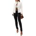 Slim Fit Women's Outerwear Stand Collar Long Sleeve European American Style Metal Buckle Decoration Independent Website Hot Selling_ecoleips.com