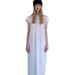 Verve Solid Color Lace Stand Collar Short Sleeve 2025 Summer Women Waist Slimming A-line Dress Smoothmo*d_ecoleips.com