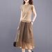 Two-Piece Set For Women Summer 2025 New Style High-End Elegant Fashionable Youthful Slimming Outfit Dress_ecoleips.com