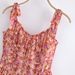 YPFF Trendy Women's European And American Style Vintage Floral Tie-Waist Lined Strap Dress_ecoleips.com