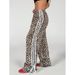 Color-Block Striped Casual For Women Summer New High-Waist Sports Loose Wide-Leg Long Pants_ecoleips.com