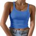 Cross-Border Camisole European And American Style Women's Summer Hot Girl Outerwear Thin Vest Crop Milk Silk Top_ecoleips.com