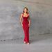 Women's High-End Temperament Long Dress European American Style Spring Summer 2024 One Shoulder Slim Solid Color French Style_ecoleips.com