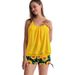 Women's Clothing Tankini Conservative Print Plus Size Two Piece Swimsuit For Women Slimming Flattering Swimwear_ecoleips.com