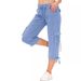 Summer Women's Loose Fitting Sportswear Outdoor Hiking Yoga Pants With Pockets_ecoleips.com