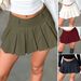 DiYun European And American 2025 Spring/Summer Y2K Casual Vacation Sexy Versatile Solid Color Pleated Half_ecoleips.com