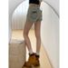 American Style Denim For Women High Waist Loose Slimming Hot Girl Fashion Design Versatile Straight Shorts_ecoleips.com
