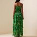 New Arrival French Style Strapless Long Dress Ruffled Hem High End Chiffon Midi Dress For Women_ecoleips.com