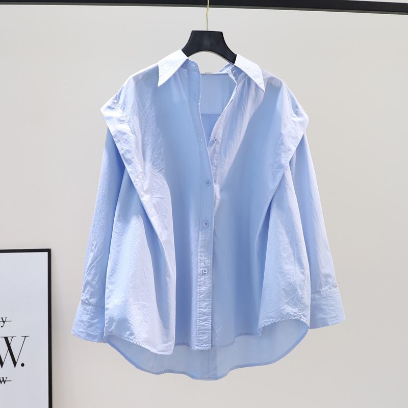 Women's Clothing Loose Shirt Shirt Design Niche Tops For Women Autumn Spring And Autumn Ruffled Long Sleeve Loose Cotton Shirt_ecoleips.com
