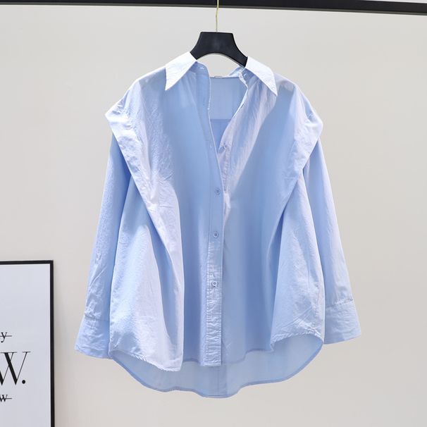 Women's Clothing Loose Shirt Shirt Design Niche Tops For Women Autumn Spring And Autumn Ruffled Long Sleeve Loose Cotton Shirt_ecoleips.com