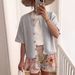 European And American Style New Short-sleeved Knitted Cardigan, Solid Color Half-open Collar Buttoned Sweater, Women's_ecoleips.com