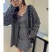 Carefully Selected American Jacket For Women's Spring And Summer New Style, Contrasting Color Stripes, Loose Casual Long_ecoleips.com