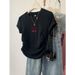 Women's Cotton Short Sleeve T-Shirt Slimming Loose Fit plus Size New Style Summer Hot Selling Base Layer Printed Inner Wear_ecoleips.com