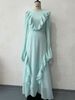 Modest Abaya Dress Women's Clothing Elegant Hollow-Out Mesh One-Shoulder Summer Dress – Breathable & Stylish For Women_ecoleips.com