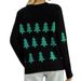 Christmas Tree Jacquard Knit Sweater Women's Loose Fit Round Neck Long Sleeve Pullover For Holiday Season_ecoleips.com