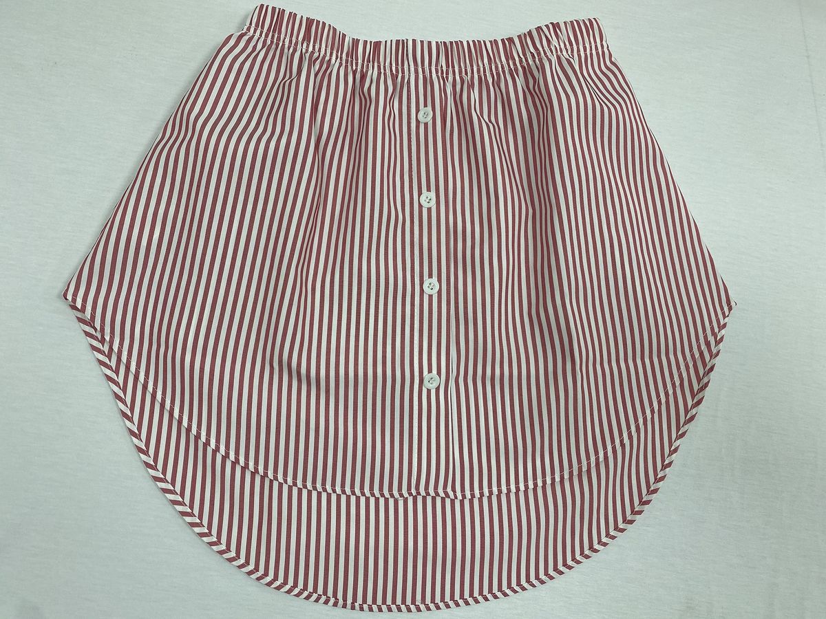 Women's Layering Skirt With Shirt Tail Hem – Stretchy Plaid & Striped Mini Skirt For Casual Outfits (S-5xl, 12 Colors/Patterns)_ecoleips.com