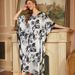 Women's Clothing Large Size Satin Nightgown Spring And Autumn High End Long Sleeved Nightgown Pajamas And Bathrobes_ecoleips.com