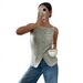 Eurean And American Cross-border Independent Site 2025 Summer New Women's Casual Buttoned Sleeveless Camisole_ecoleips.com